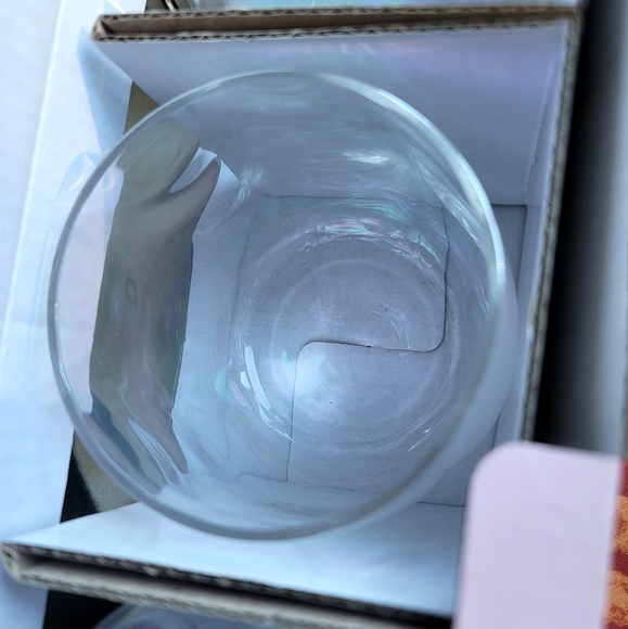 NWT Samantha Pynn Home Set of 4 Stemless Optic Luster Goblets - Picture 7 of 11